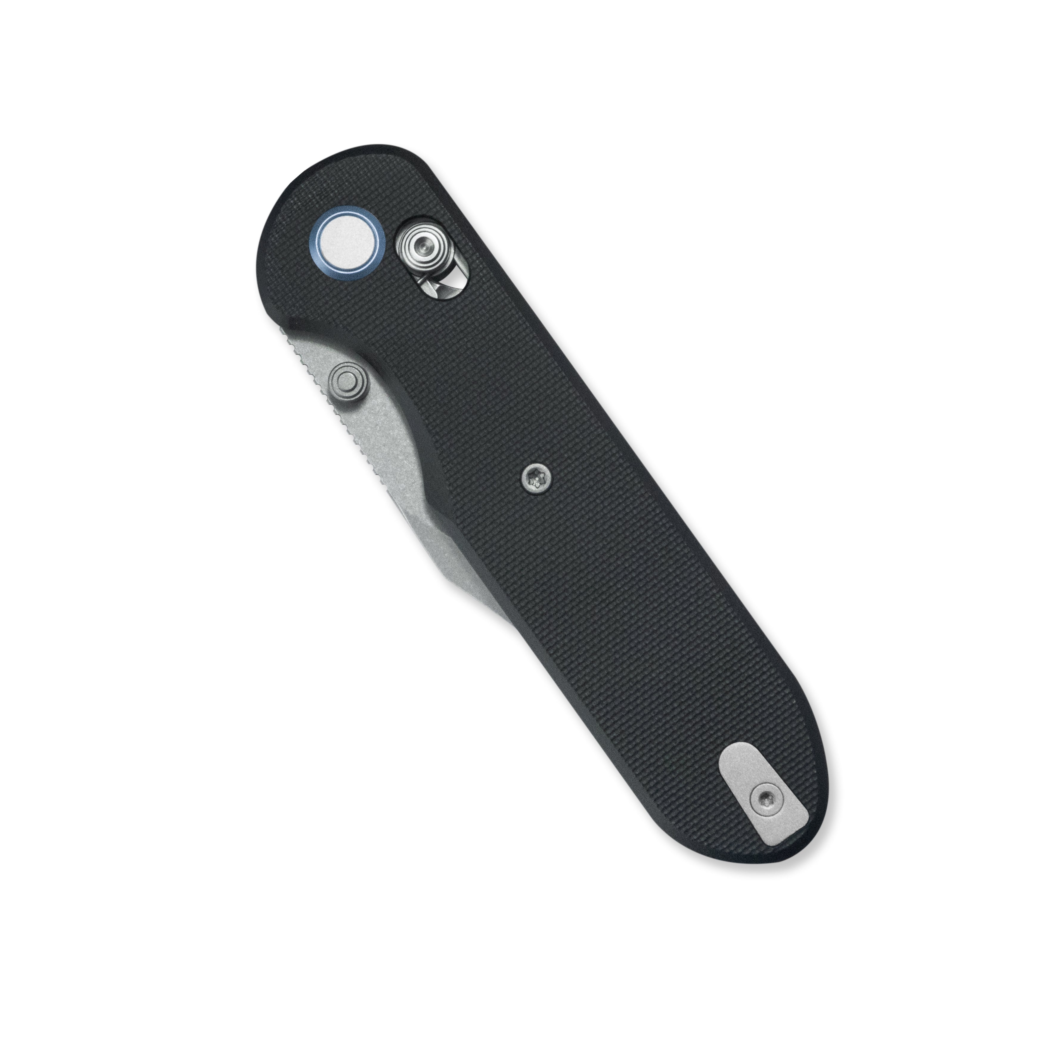 GEO Knife Ethereal Cutter Crossbar lock Folding Knife Black G10 Handle 3.0" Stonewash Bohler M390 Blade GEO2401F