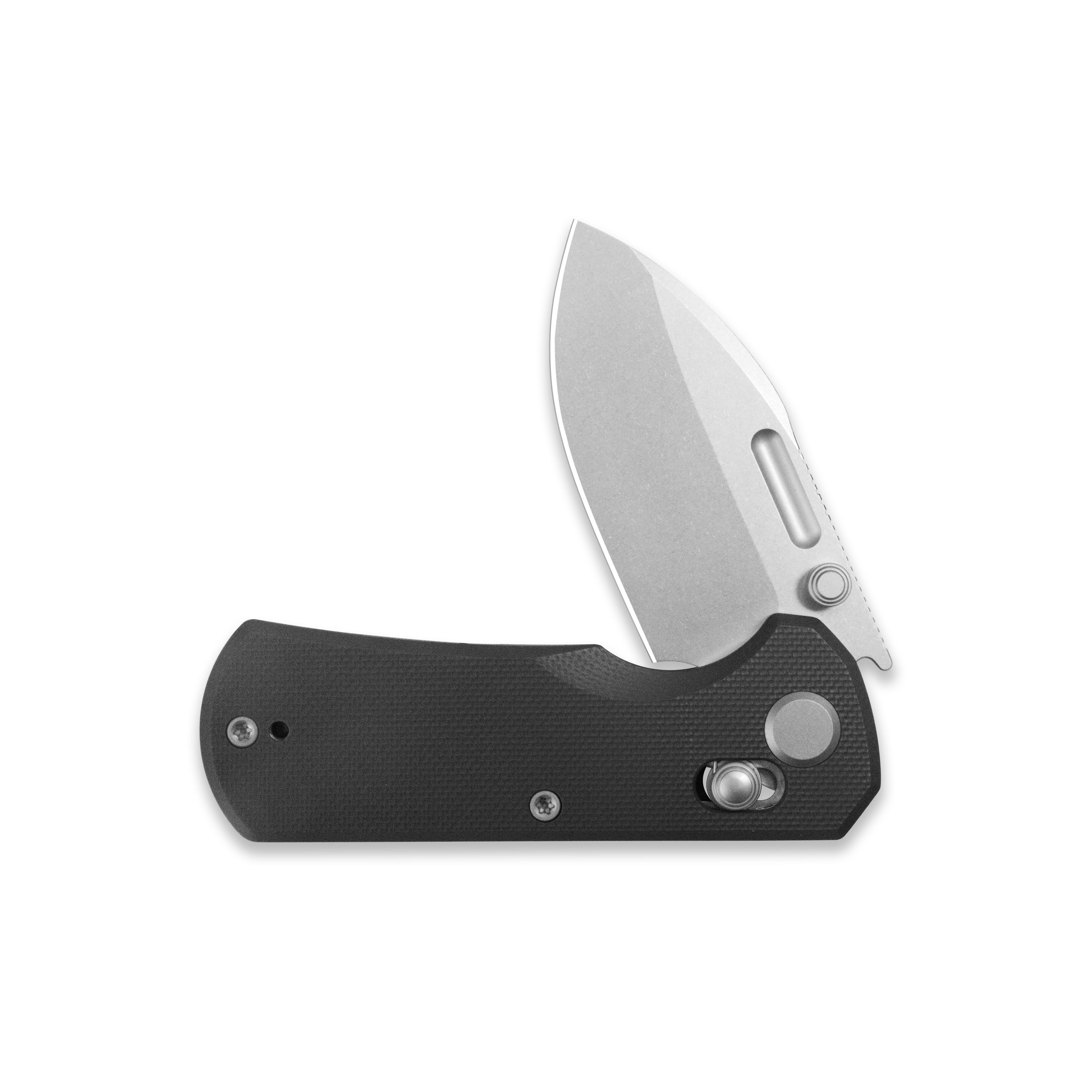 GEO Knife Belluf Crossbar lock Folding Knife Black G10 Handle 2.4" Stonewash Bohler M390 Blade GEO2508A