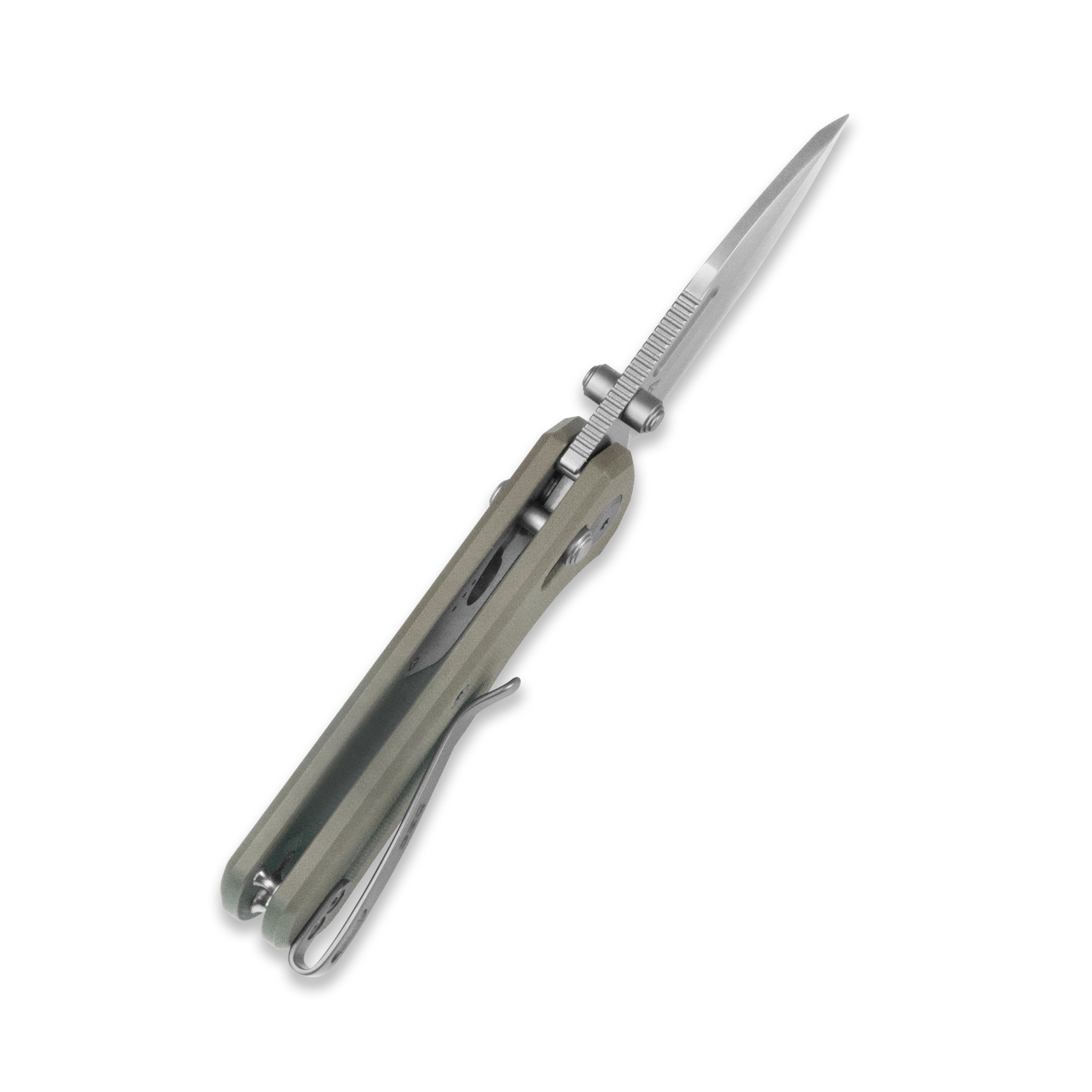 GEO Knife Belluf Crossbar lock Folding Knife Khaki G10 Handle 2.4" Stonewash Bohler M390 Blade GEO2508F