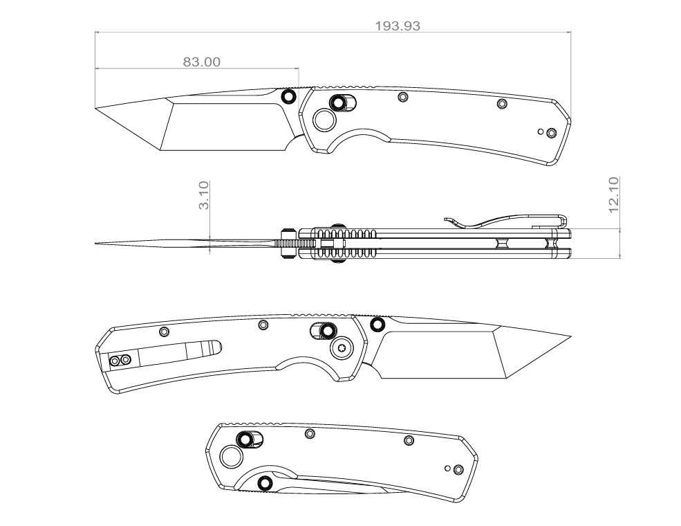(Pre-order): GEO Knife Blaze Axis lock Folding Knife Black G10 Handle 3.3" Stonewash Bohler M390 Blade GEO2503D