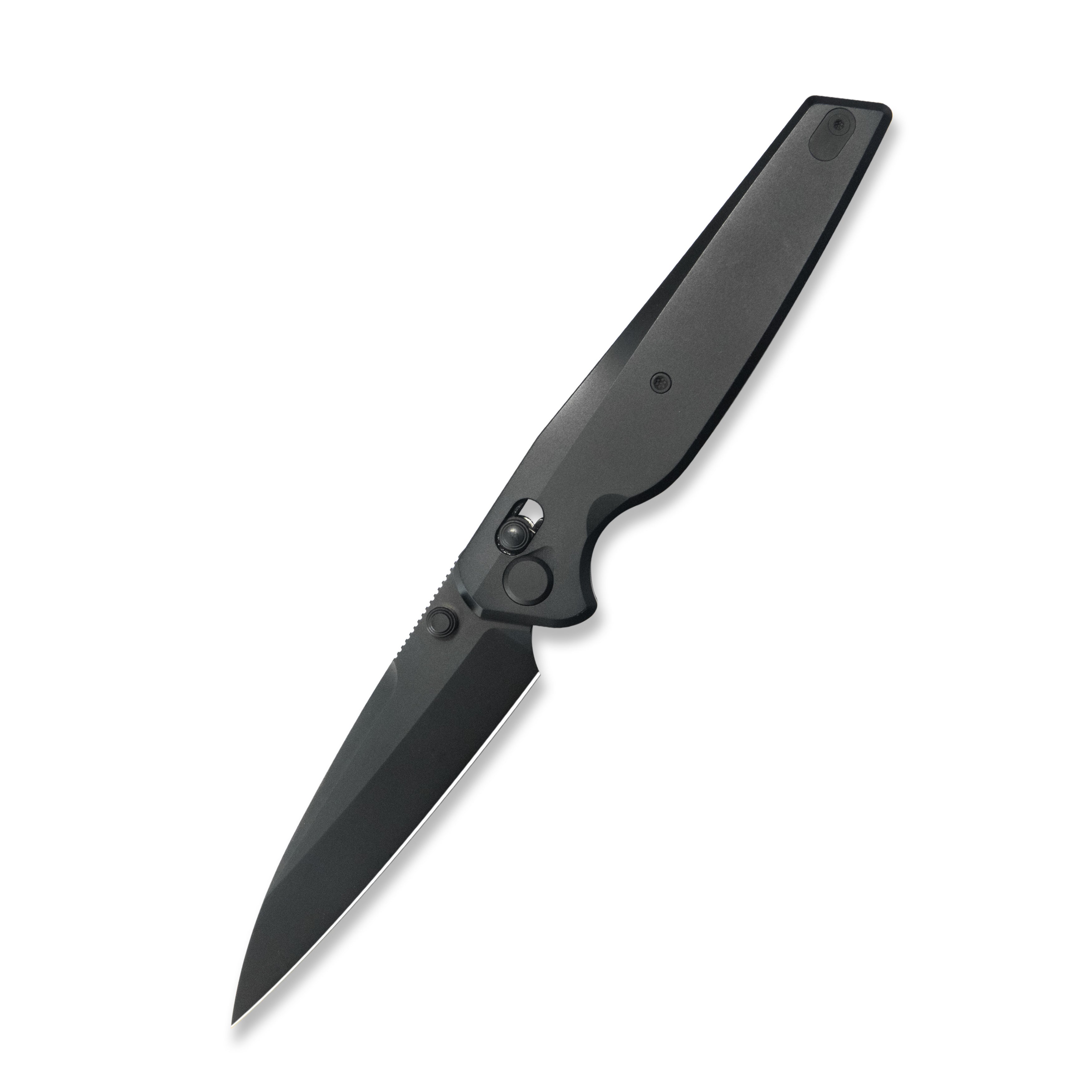 Geo knife FANTASM Axis lock Folding Knife Black 6AL4V Titanium Handle 3.9" Black DLC Bohler M390 Blade GEO2505C
