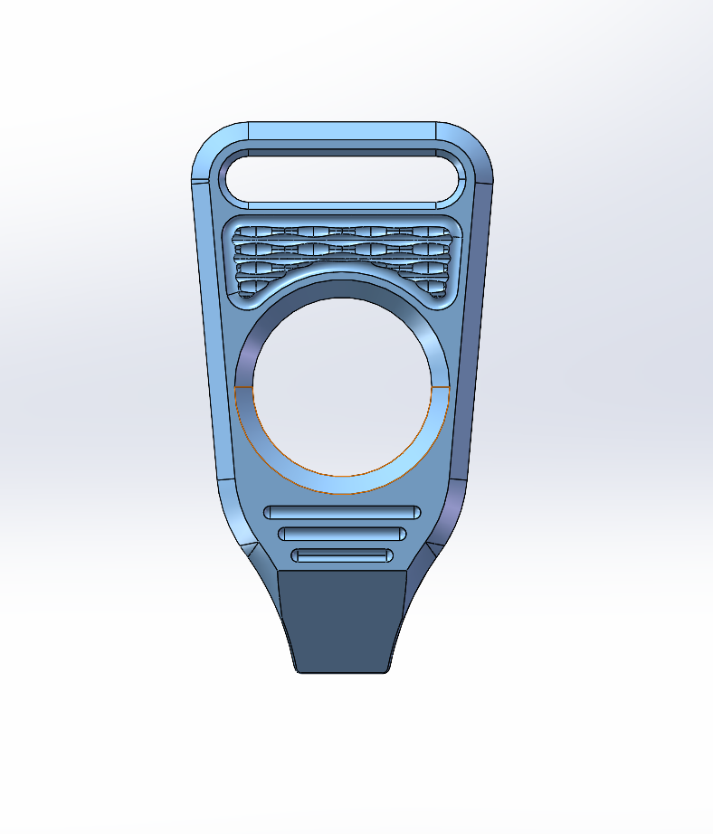 GEO Knife Vector 6AL4V Titanium Material Anodized Blue Finish Pry-bar GEO2512C