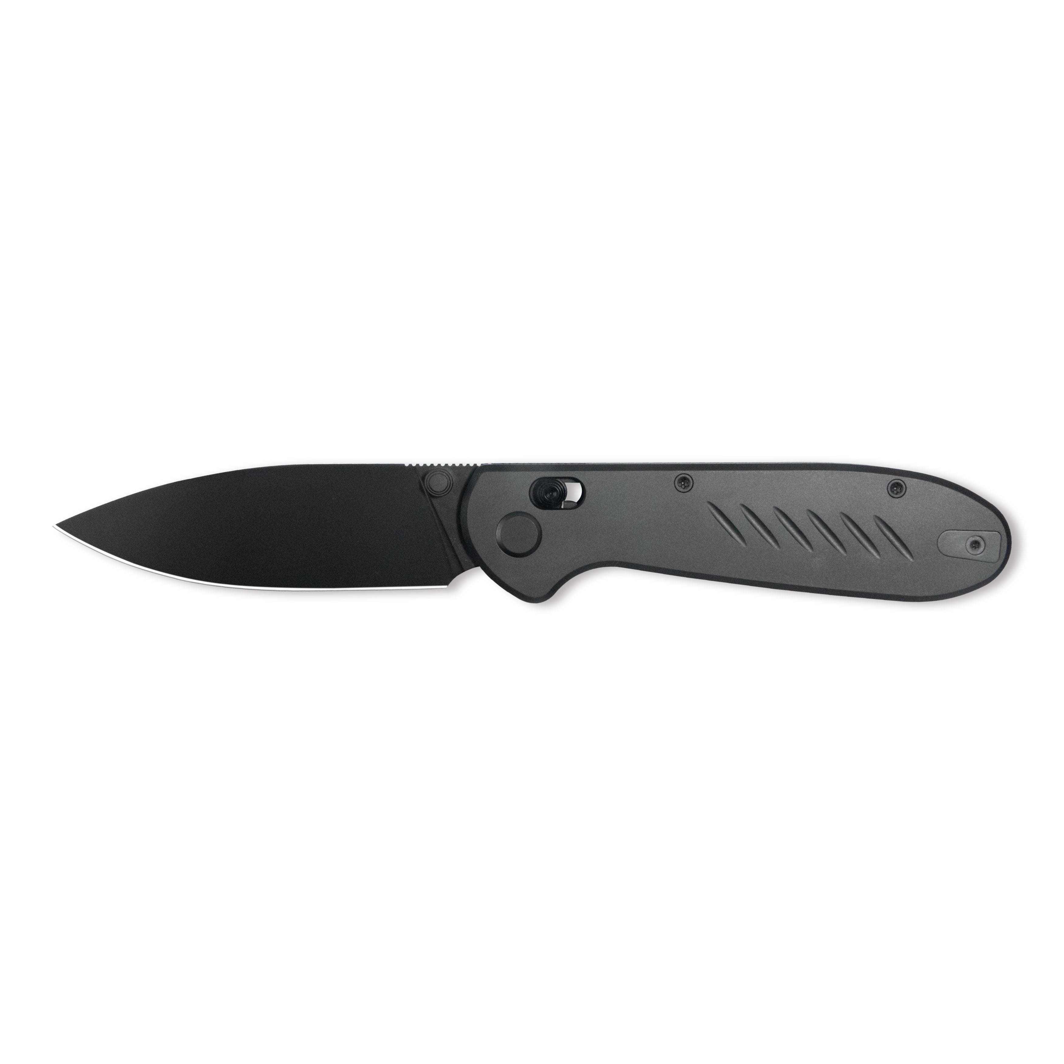 GEO Knife Frost Axis lock Folding Knife Black DLC 6AL4V Titanium Handle 3.4" Black DLC Bohler M390 Blade GEO2501B