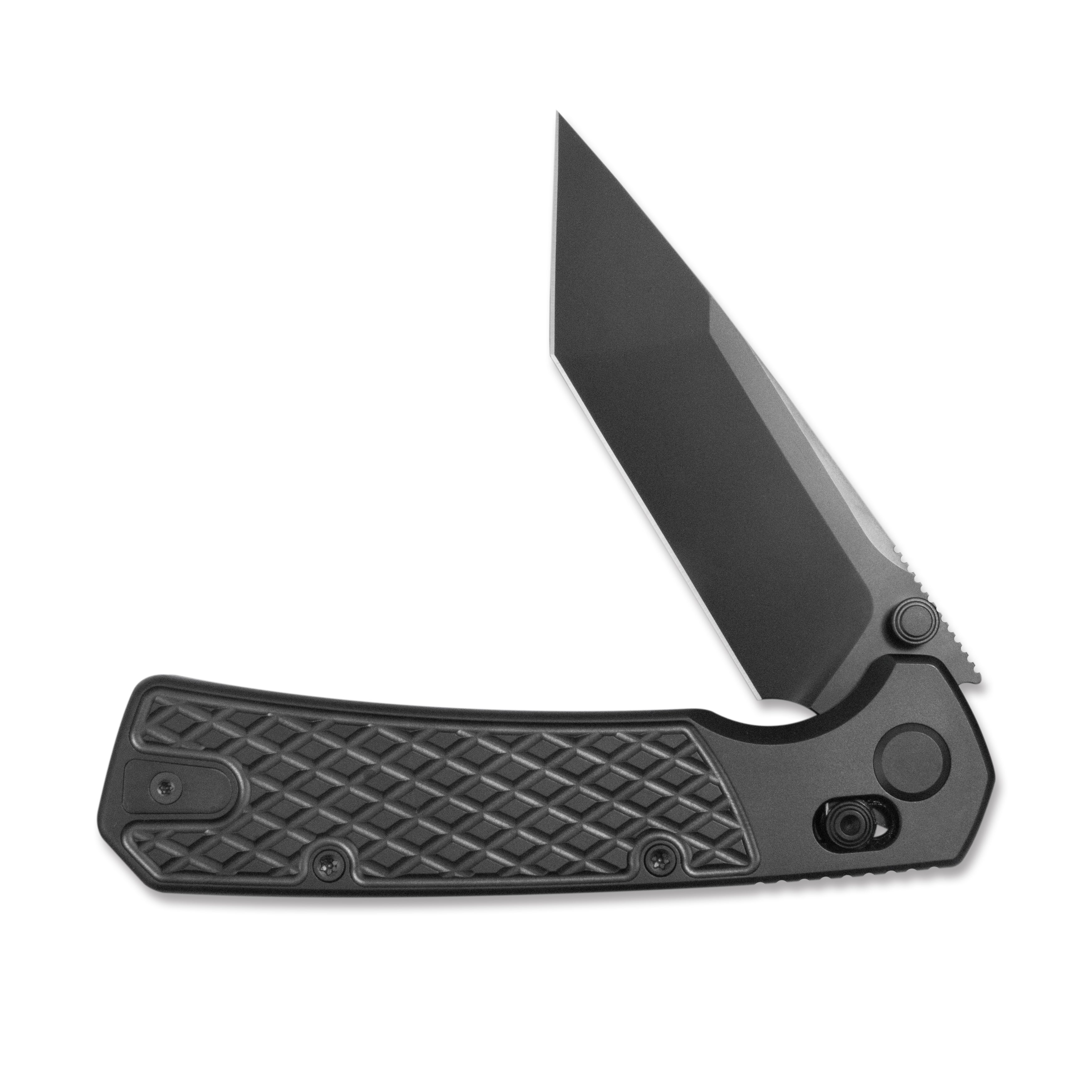GEO Knife Blaze Axis lock Folding Knife Black DLC 6AL4V Titanium Handle 3.3" Black DLC Bohler M390 Blade GEO2503B