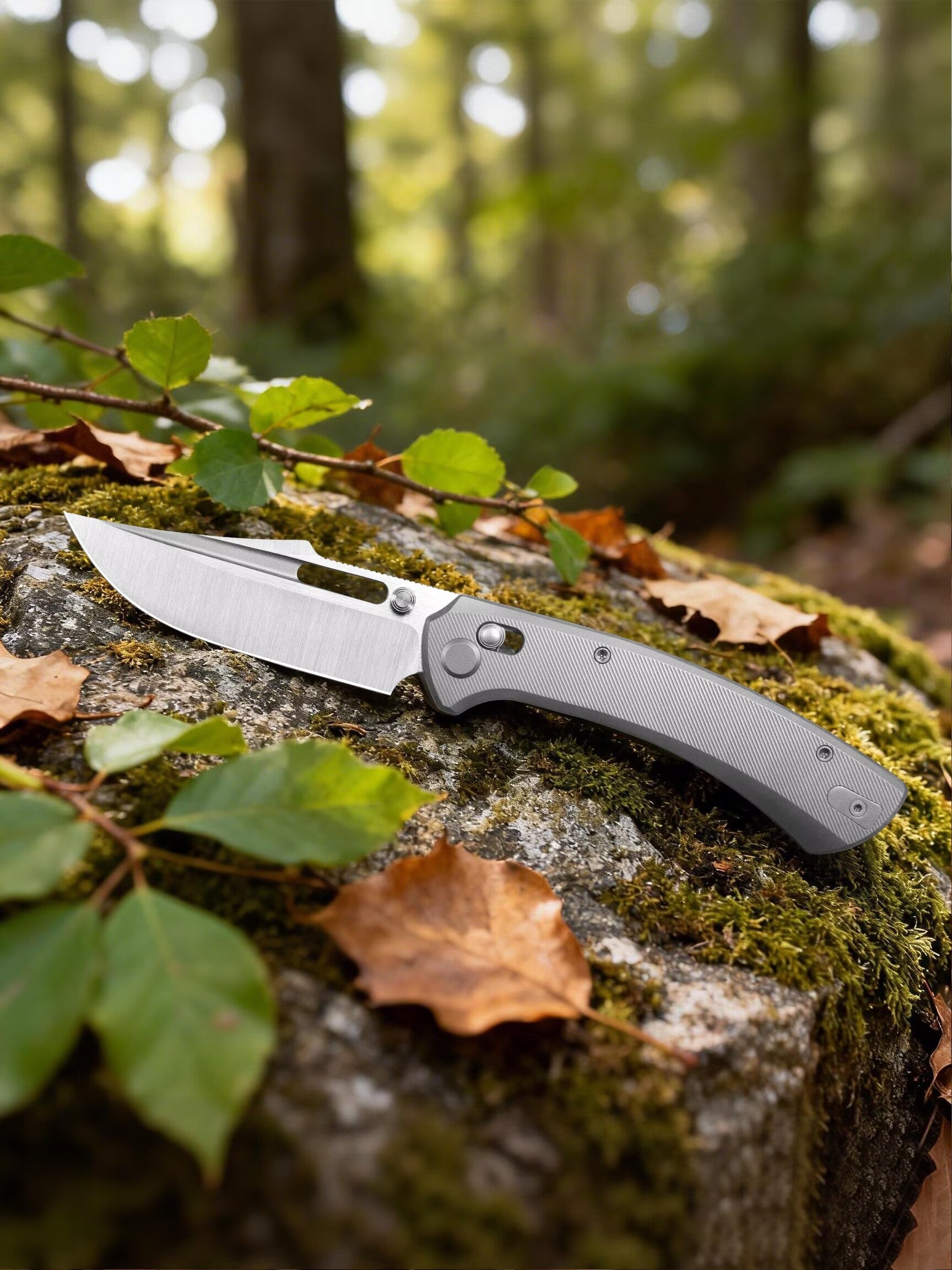 Top-Tier EDC Knife: Hand-Rubbed Satin M390 Blade & Titanium Crossbar Lock