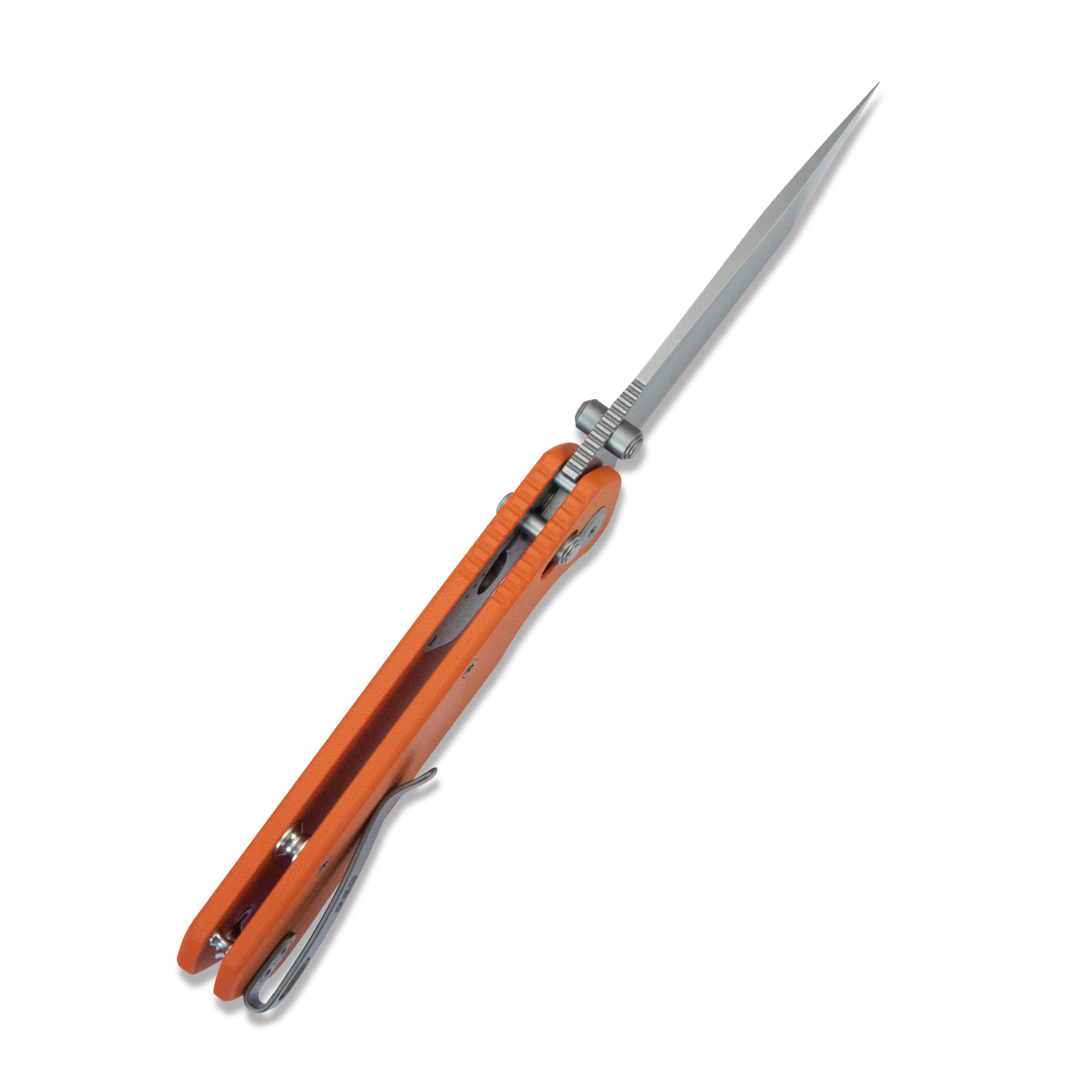 ( Pre-order ) GEO Knife Blaze Crossbar lock Folding Knife Orange G10 Handle 3.3" Stonewash Bohler M390 Blade GEO2503G