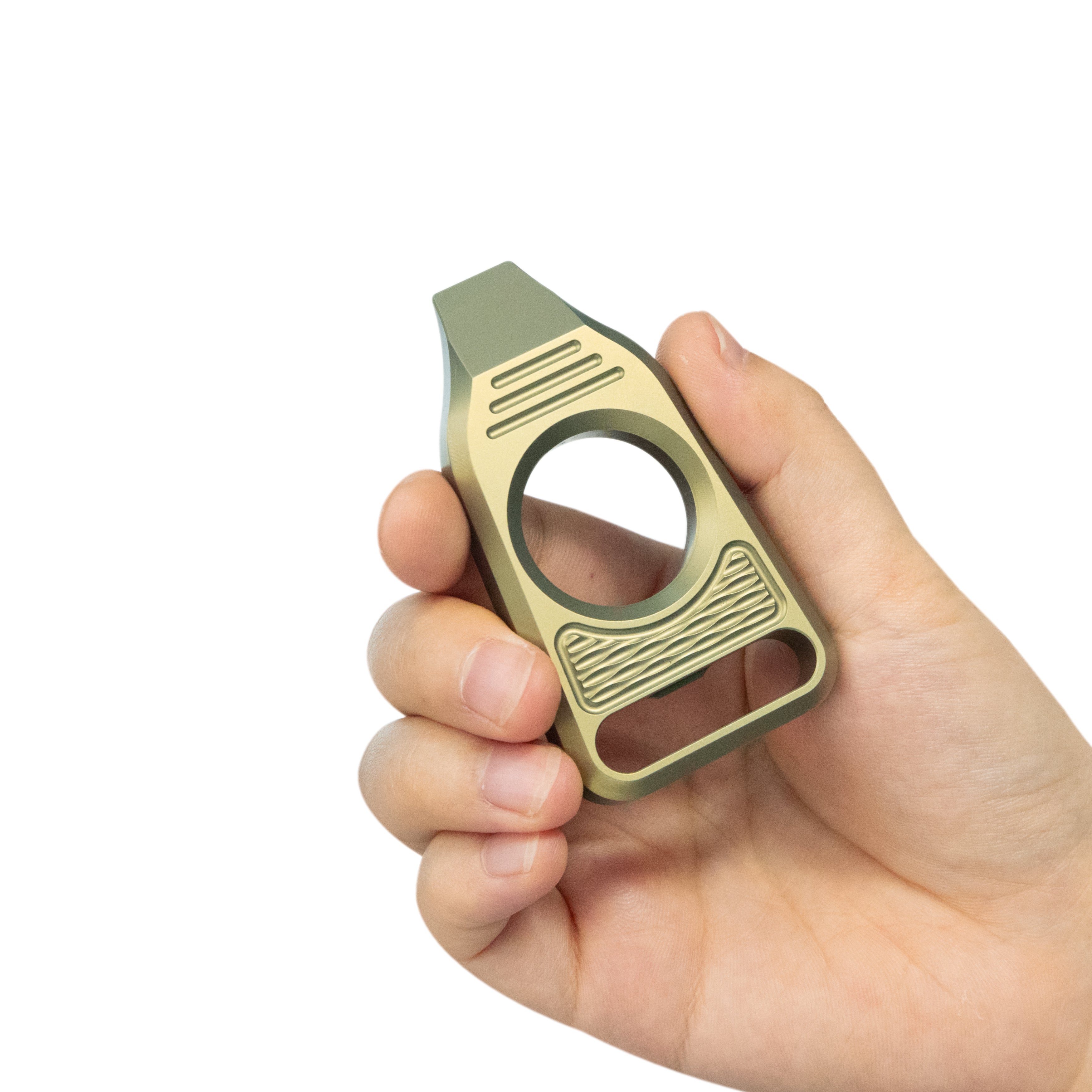 GEO Knife Vector 6AL4V Titanium Material Anodized Yellow Finish Pry-bar GEO2512E