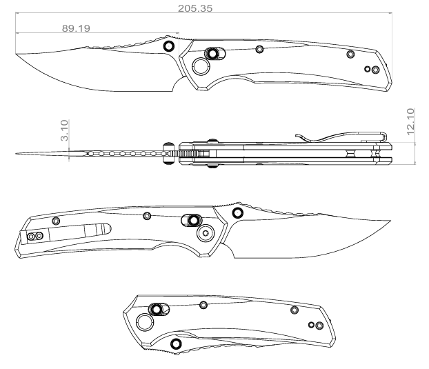 (Pre-order): GEO Knife Cirex Crossbar lock Folding Knife Green G10 Handle 3.5" Stonewash Bohler M390 Blade GEO2601D