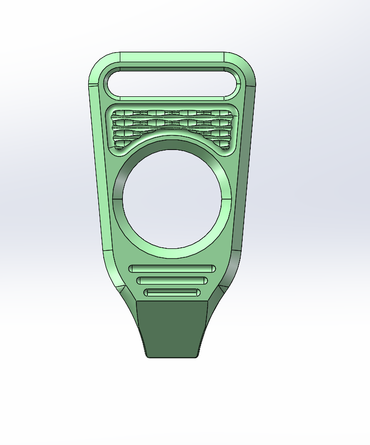 GEO Knife Vector 6AL4V Titanium Material Anodized Green Finish Pry-bar GEO2512F