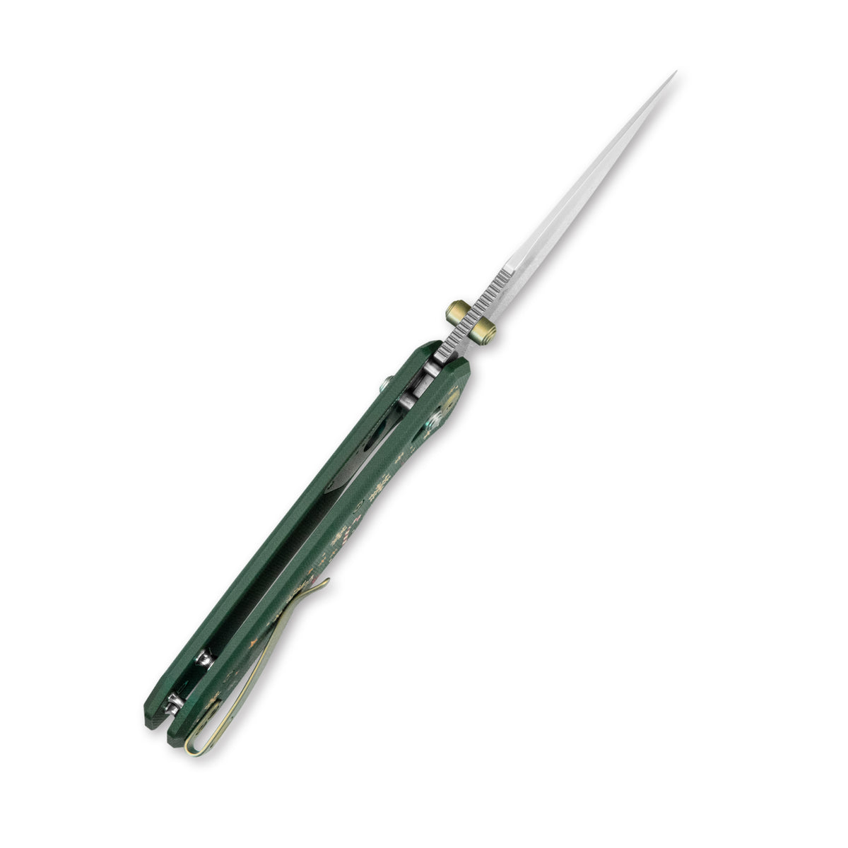 (Pre-order) Christmas Edition: GEO Knife Ravyn Crossbar lock Folding Knife Green G10 Handle 3" Stonewash Bohler M390 Blade GEO2602D