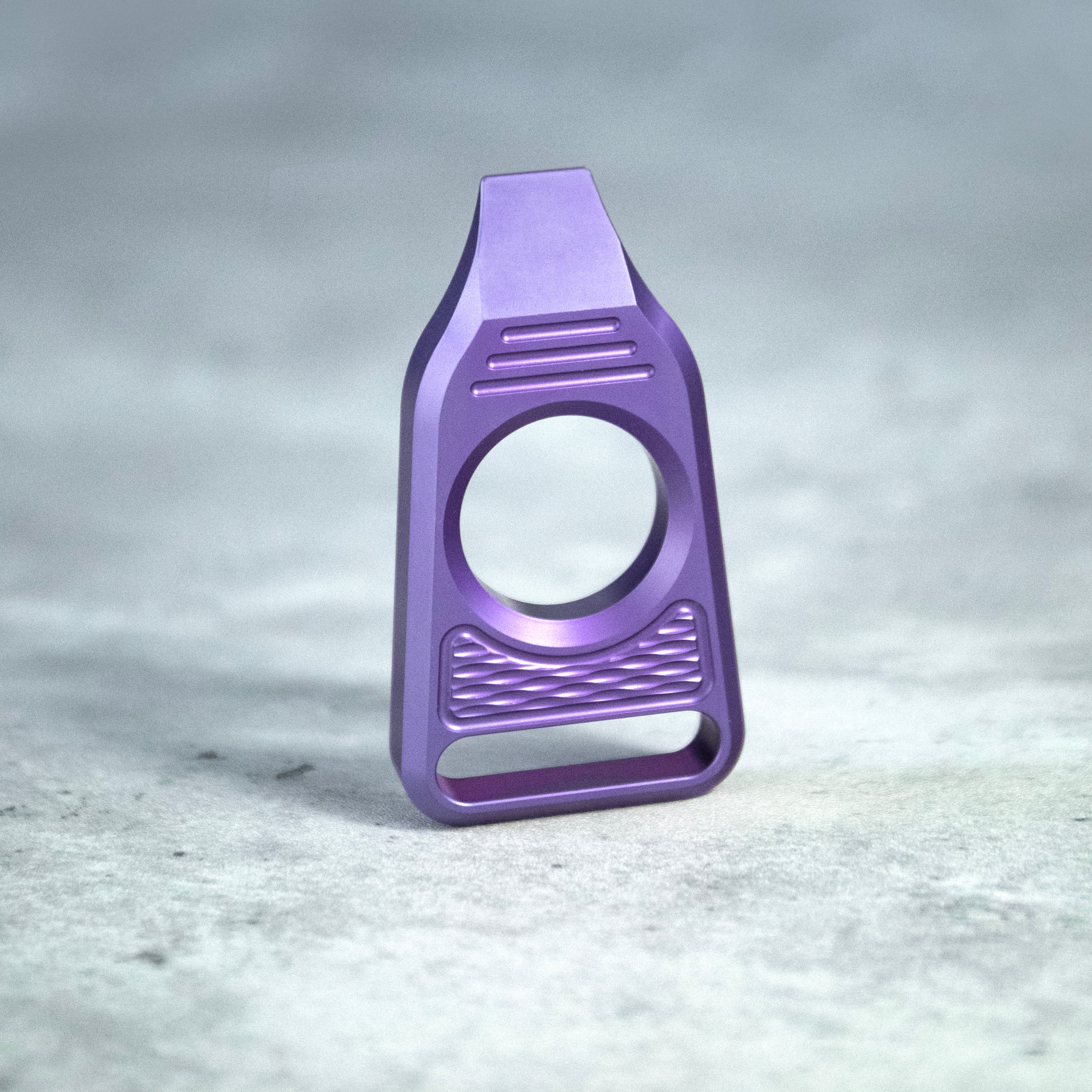 GEO Knife Vector 6AL4V Titanium Material Anodized  Purple Finish Pry-bar GEO2512D