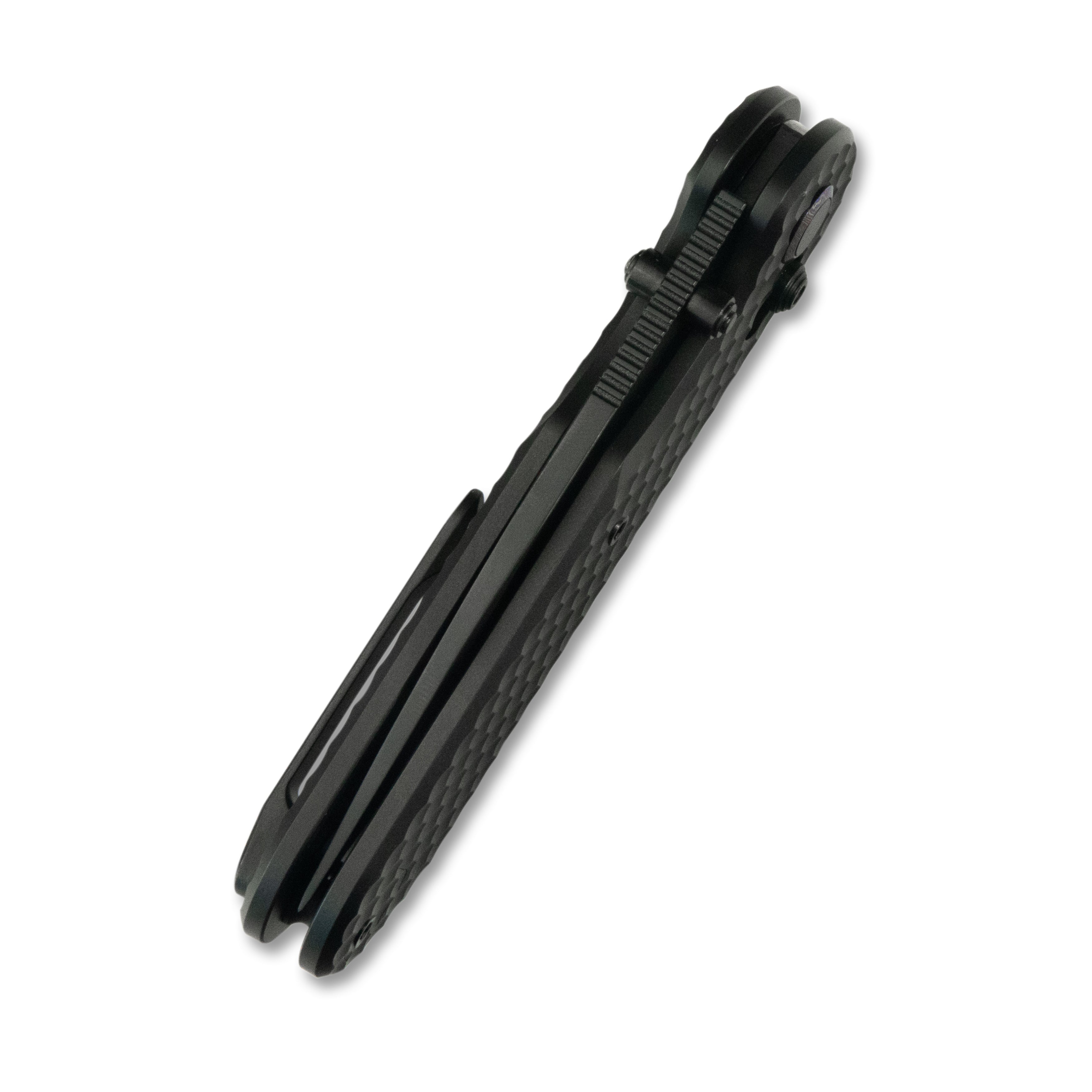 Geo knife Ethereal Cutter Axis lock Folding Knife Black 6AL4V Titanium Handle 3.0" Black DLC  Bohler M390 Blade GEO2402D