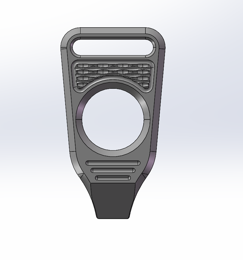 GEO Knife Vector 6AL4V Titanium Material Black Stonewash Finish Pry-bar GEO2512B